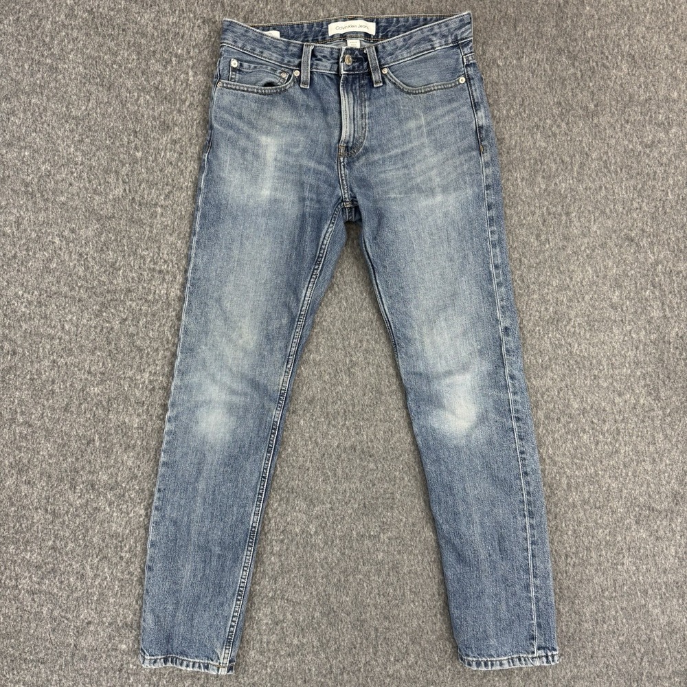 Calvin Klein‎ Slim Straight Stretch Denim Blue Mens 30x32